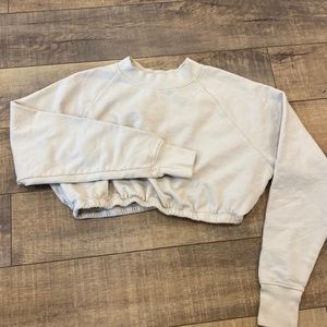 Shop Tan Lines lounge cropped crewneck